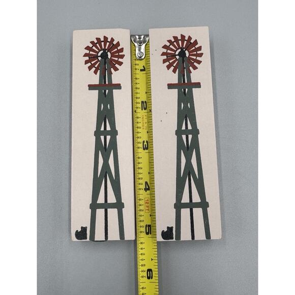 Vintage Cat's Meow Windmill Wooden Accessory Shelf Sitter - Picture 2 of 3